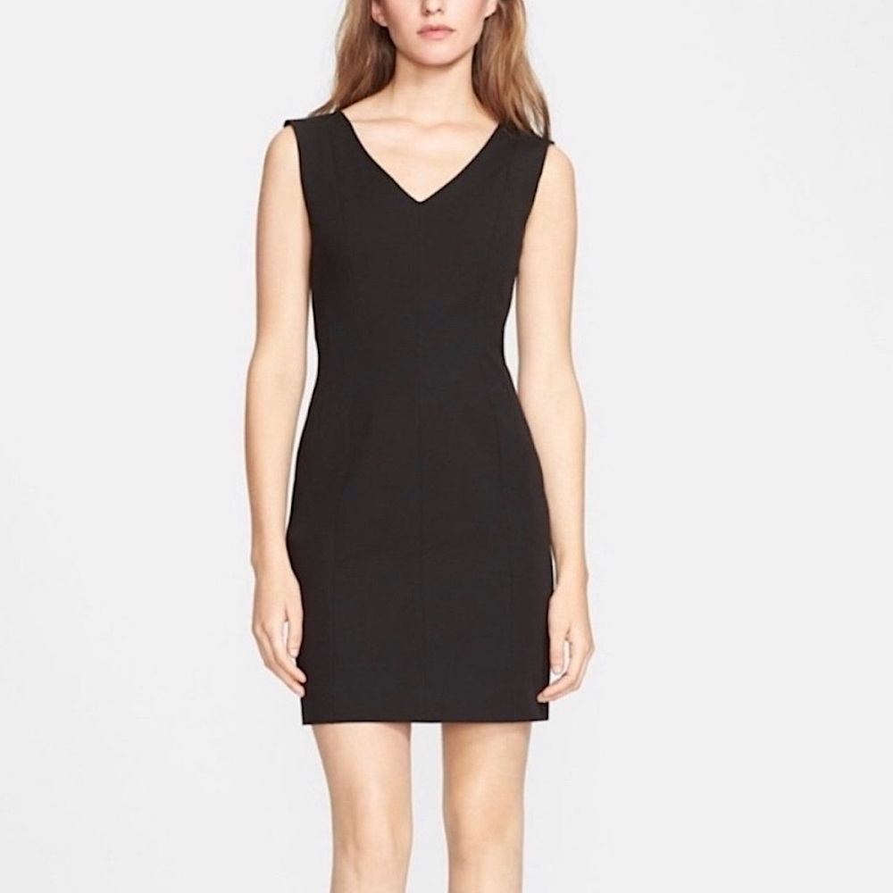 NWT Theory | Molana Checklist Black Dress